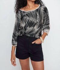Renuar - Jacquard Palm Knit Sweater