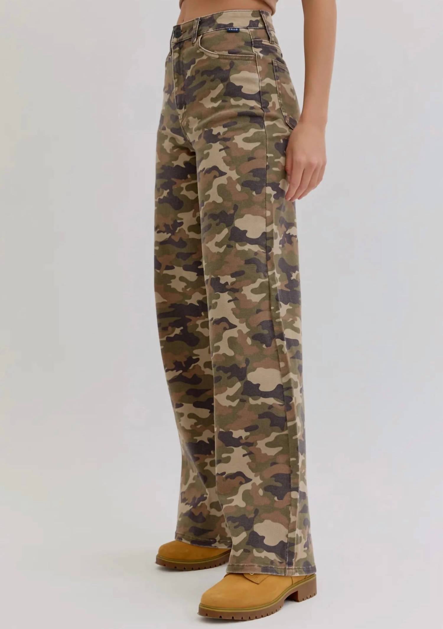 Cello - High Rise Wide Leg Denim Jeans