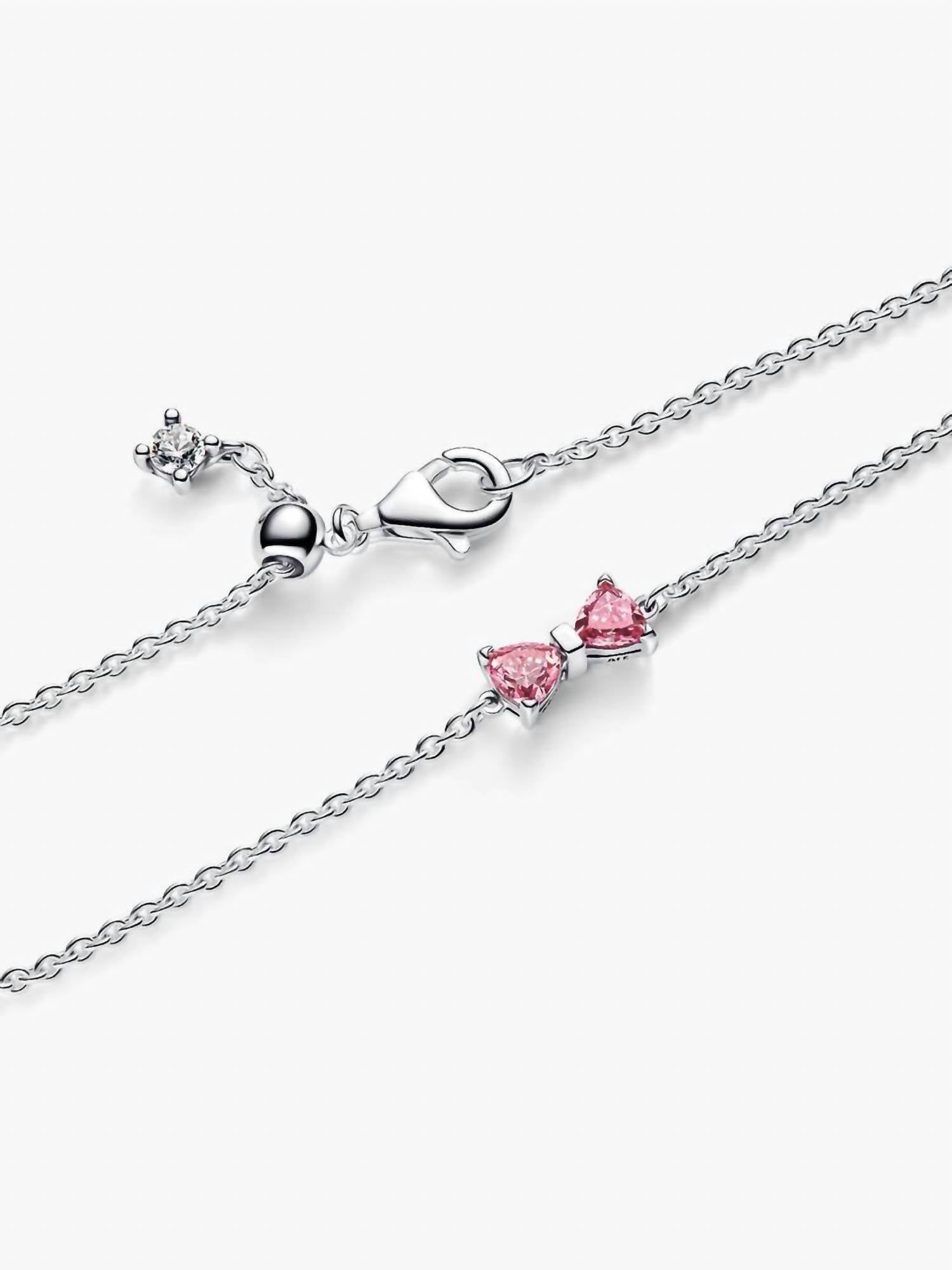 Pandora Bow Chain Medium Bracelet in silver - women's jewelry - alternate view