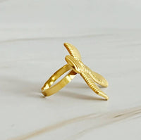Ellison+Young Women's Cabled Bow Ring in gold - women's jewelry
