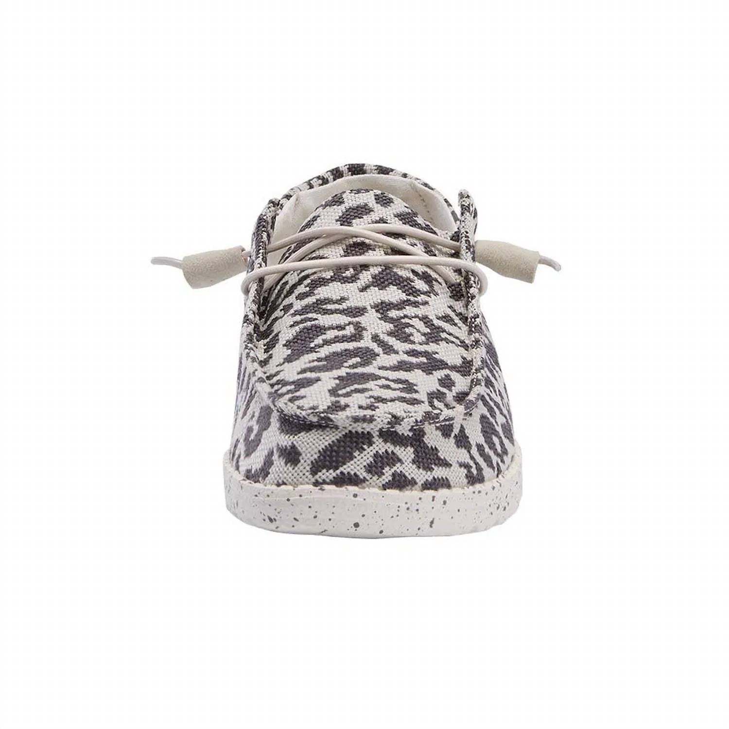 HEY DUDE Women's Wendy Cheetah Sneakers in grey - women's sneaker - view 4