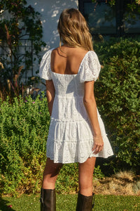 Dress Forum - Eyelet Mini Dress
