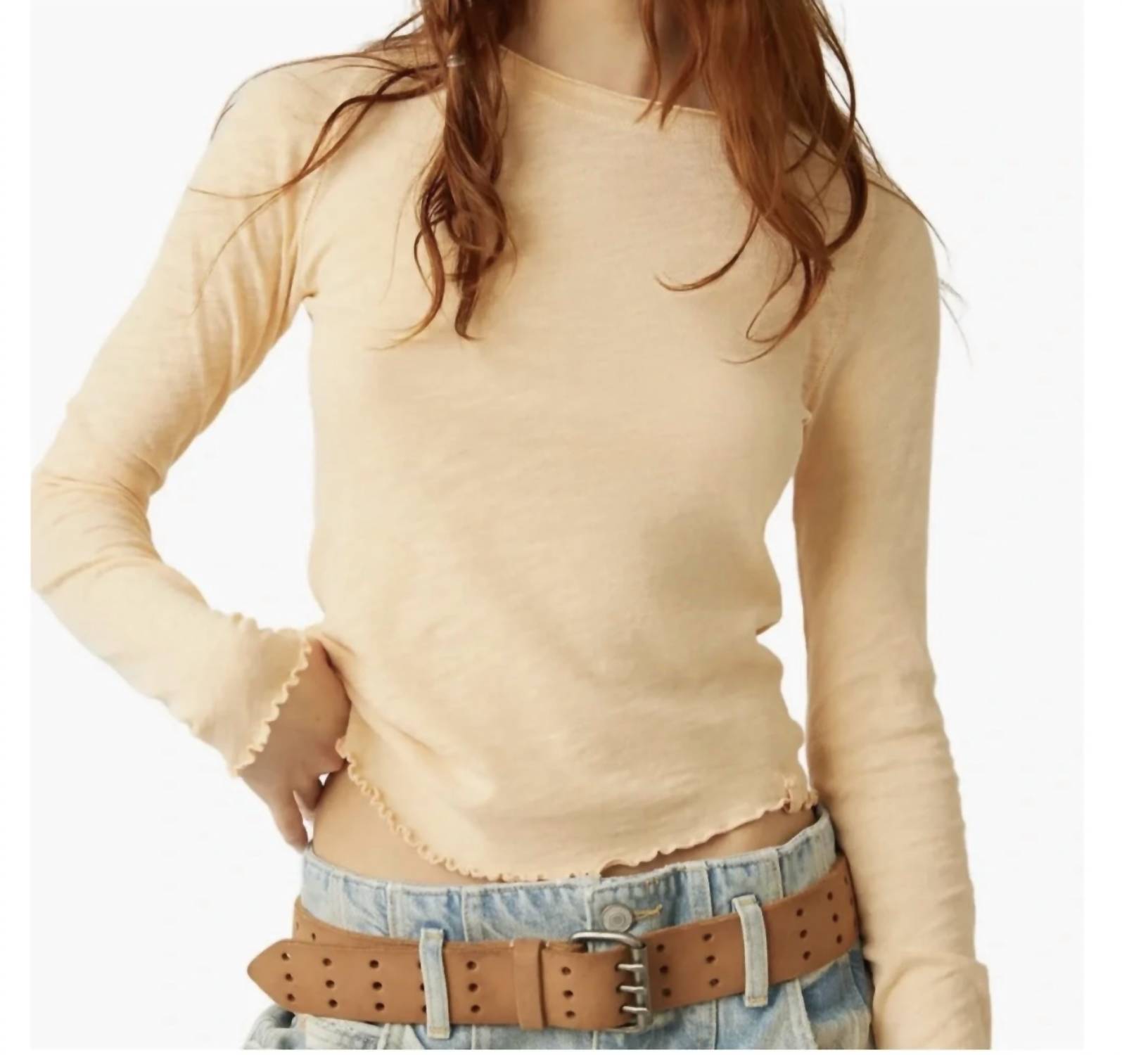 Free People - Be My Baby Long Sleeve Top
