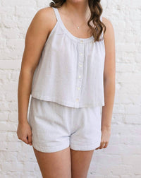 Allie Rose - Ollie Button Down Tank Top