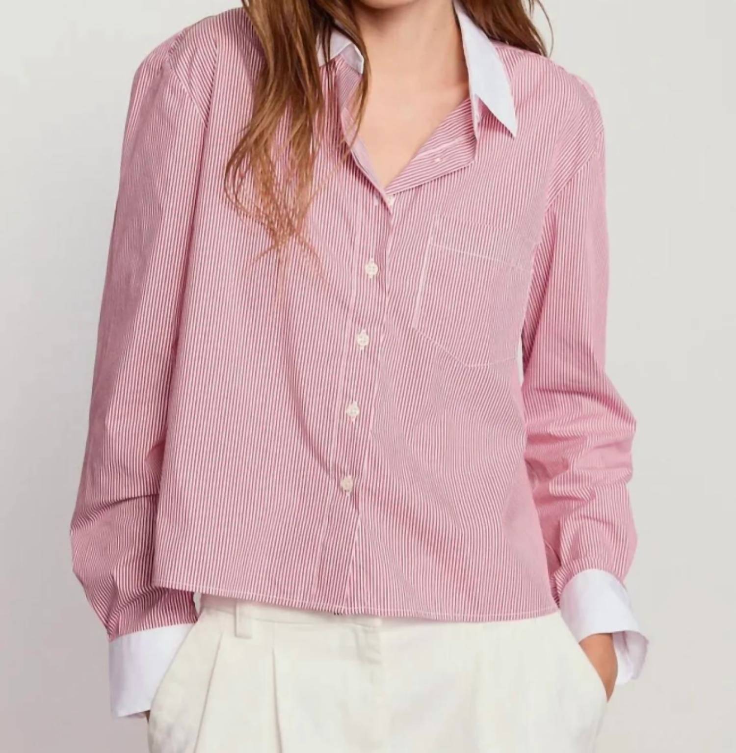 The Shirt - Long Sleeve Boxy Crop Shirt