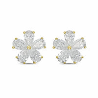 Diana M Jewels - Women's Pear Lab-Grown Diamond Stud Earrings (5.00 Ct TCW) - Statement