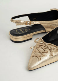 SHU SHOP Women's Amy Slingback Flats in gold - women's flats - view 7