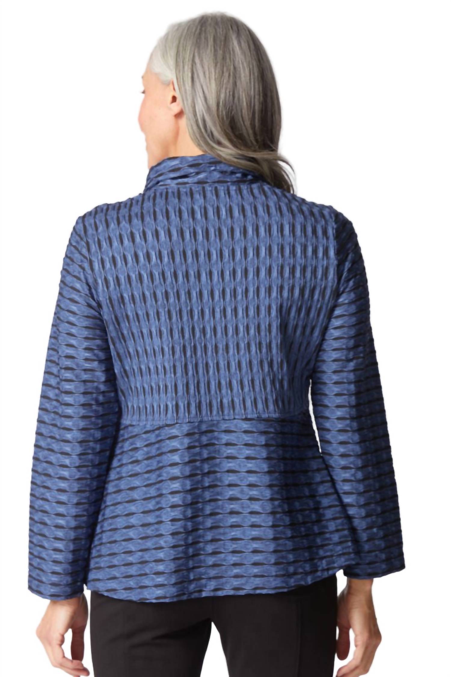 habitat Newport Knit Downtown Jacket in oxford - women's jacket - detail view