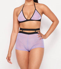 Hot & Delicious - Lay Low Bra Crop Mesh Short Set