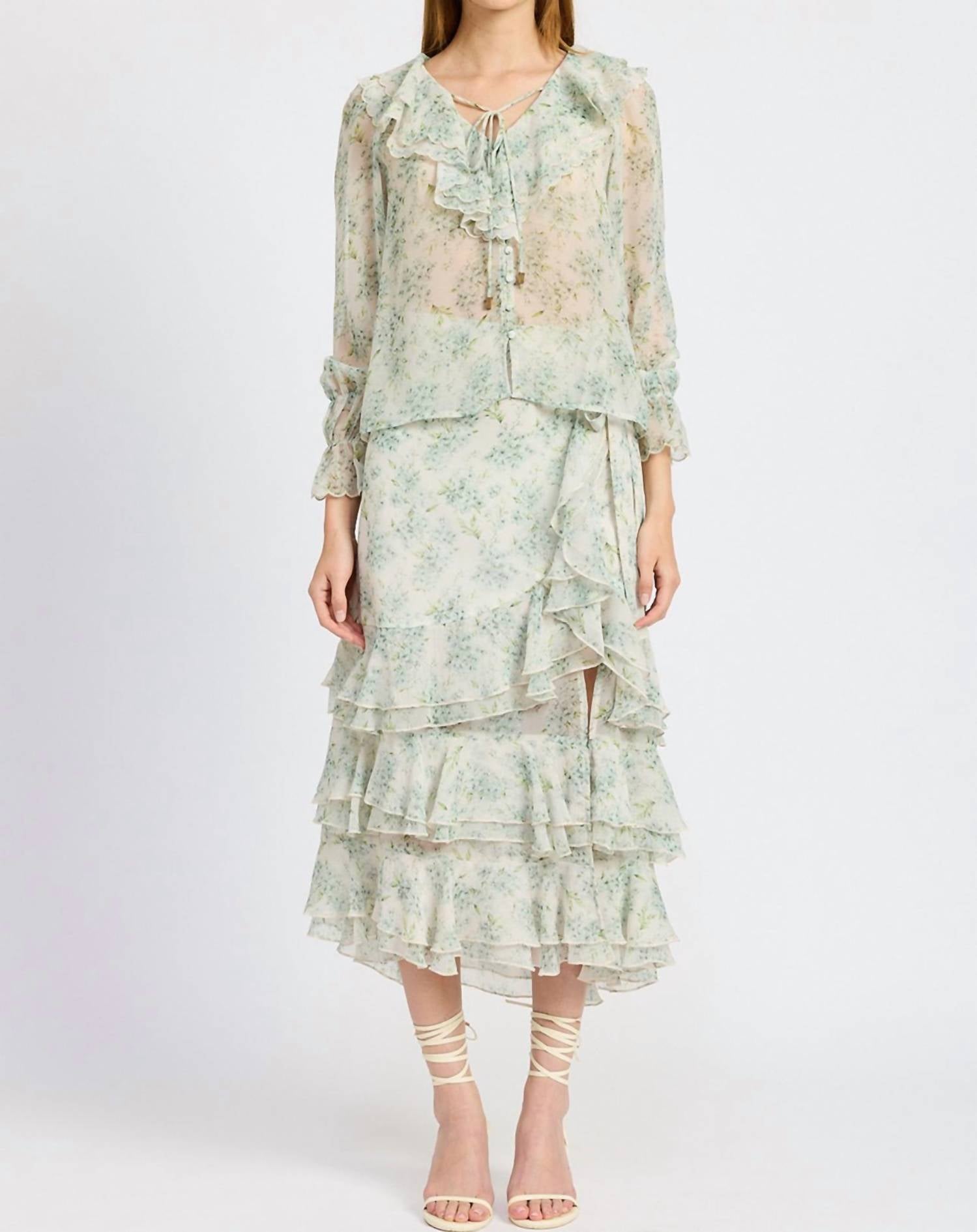 En Saison - Marlene Button Front Blouse