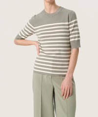 Soaked In Luxury - Spina Slim Fit Crew Neck Pullover Sweater