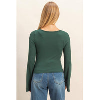 Hyfve - Ribbed Knit Bell Top