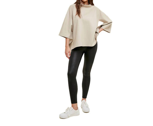 Mock Neck Poncho