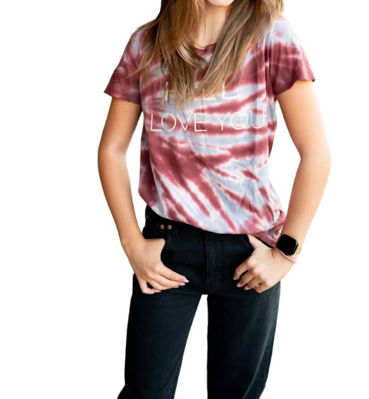 Boat House - Fall I Love You Tie-Dye Tee