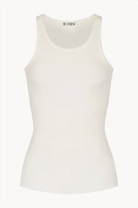 Eterne - Ribbed High Neck Butter Rib Tank