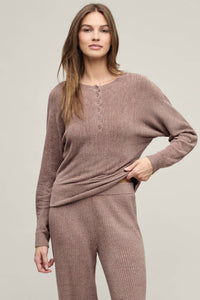 Barefoot Dreams - Cozychic Ultra Lite Scallop Dolman Henley Top