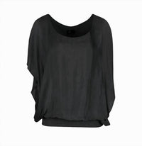 M Made In Italy - Women's Silk Dolman Top