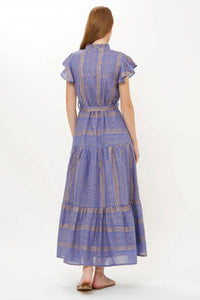 Oliphant - Ruffle Collar Button Maxi Dress