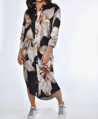 Emily Phillips - Big Flower Tencel Midi Dress