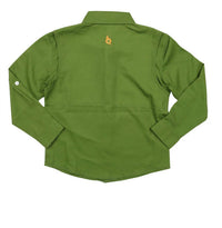 Blue Quail Clothing Co. Long Sleeve Shirt in orange green - kids' long sleeve top - alternate view