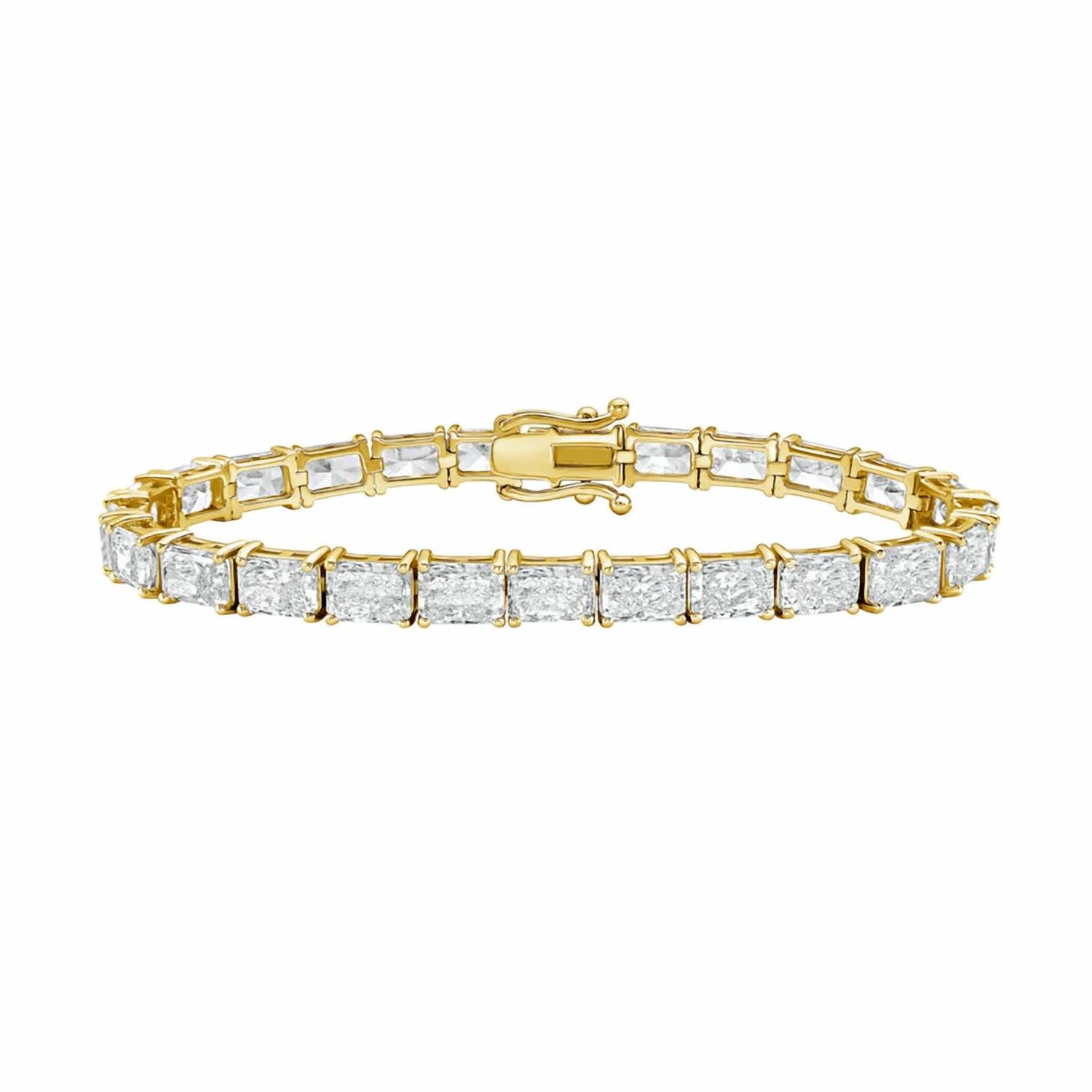 Diana M Jewels - Women's Radiant Lab-Grown Diamond Bracelet (56.00 Ct) - Signature