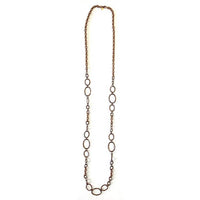 Lost & Found - Women's Oxidized Metal Chain Necklace