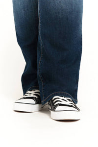 1822 Denim Maternity Slim Boot Cut With Bellyband Jeans - Plus in eleni - women's jeans - alternate view