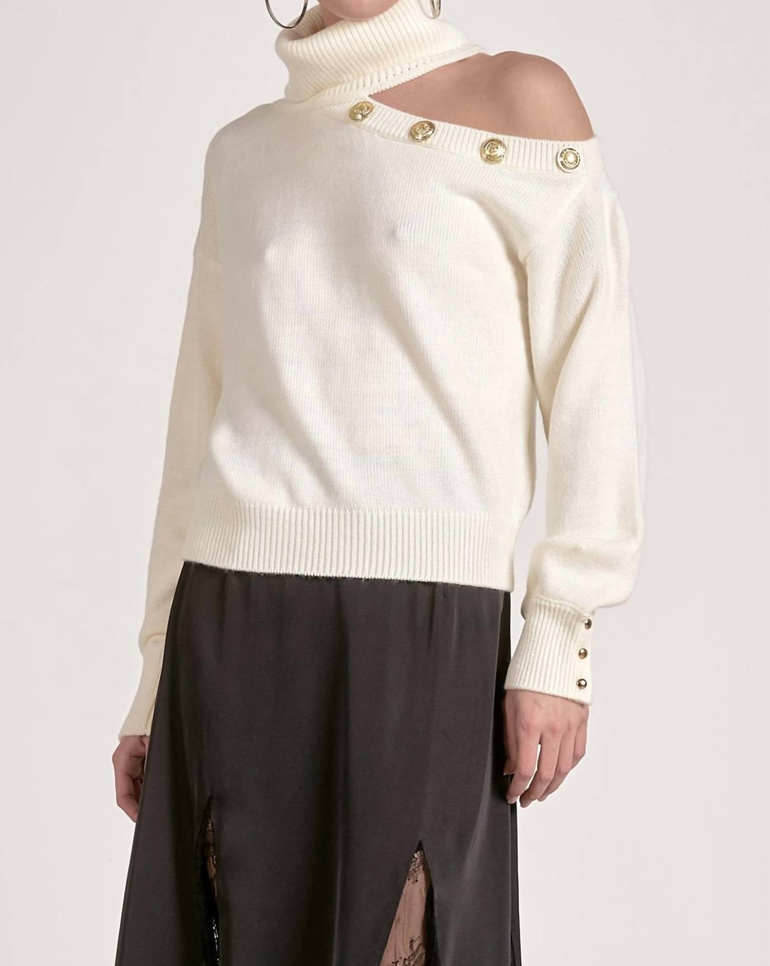 Elan - Open Shoulder sweater