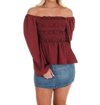 Mustard Seed - Wear Anywhere Smocked Babydoll Top