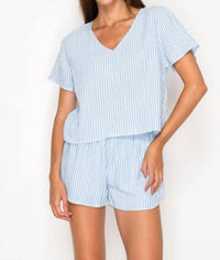 Meet Me In Santorini - Gauze Stripe Set