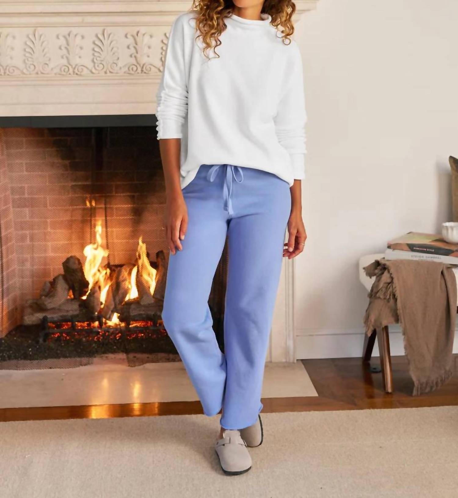 Frank & Eileen Catherine Full-length Favorite Sweatpants in slate 1 - women's pants - alternate view