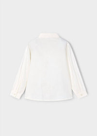 Mayoral Girl's Blouse And Vest Set in white - item - alternate view