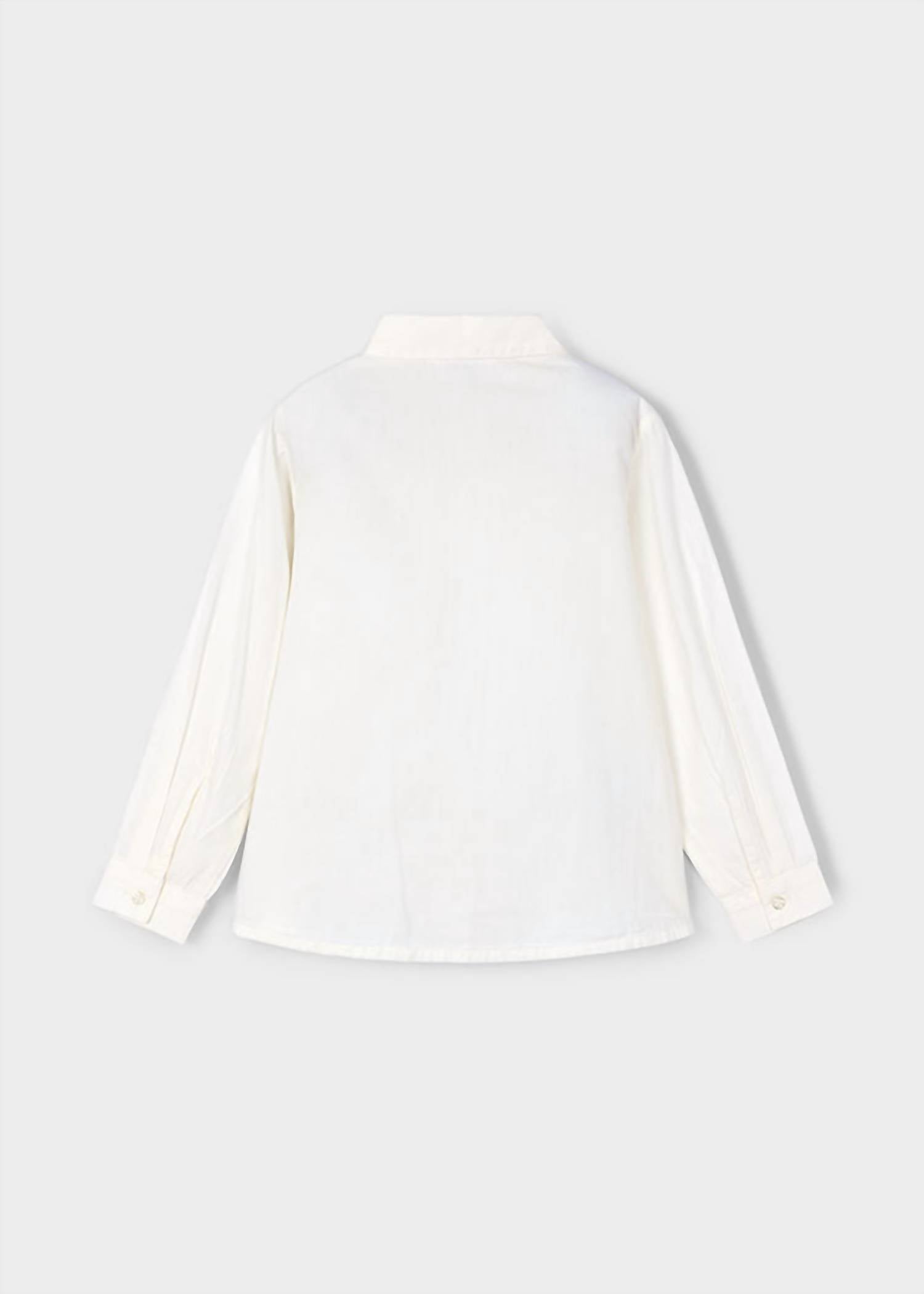 Mayoral Girl's Blouse And Vest Set in white - item - alternate view