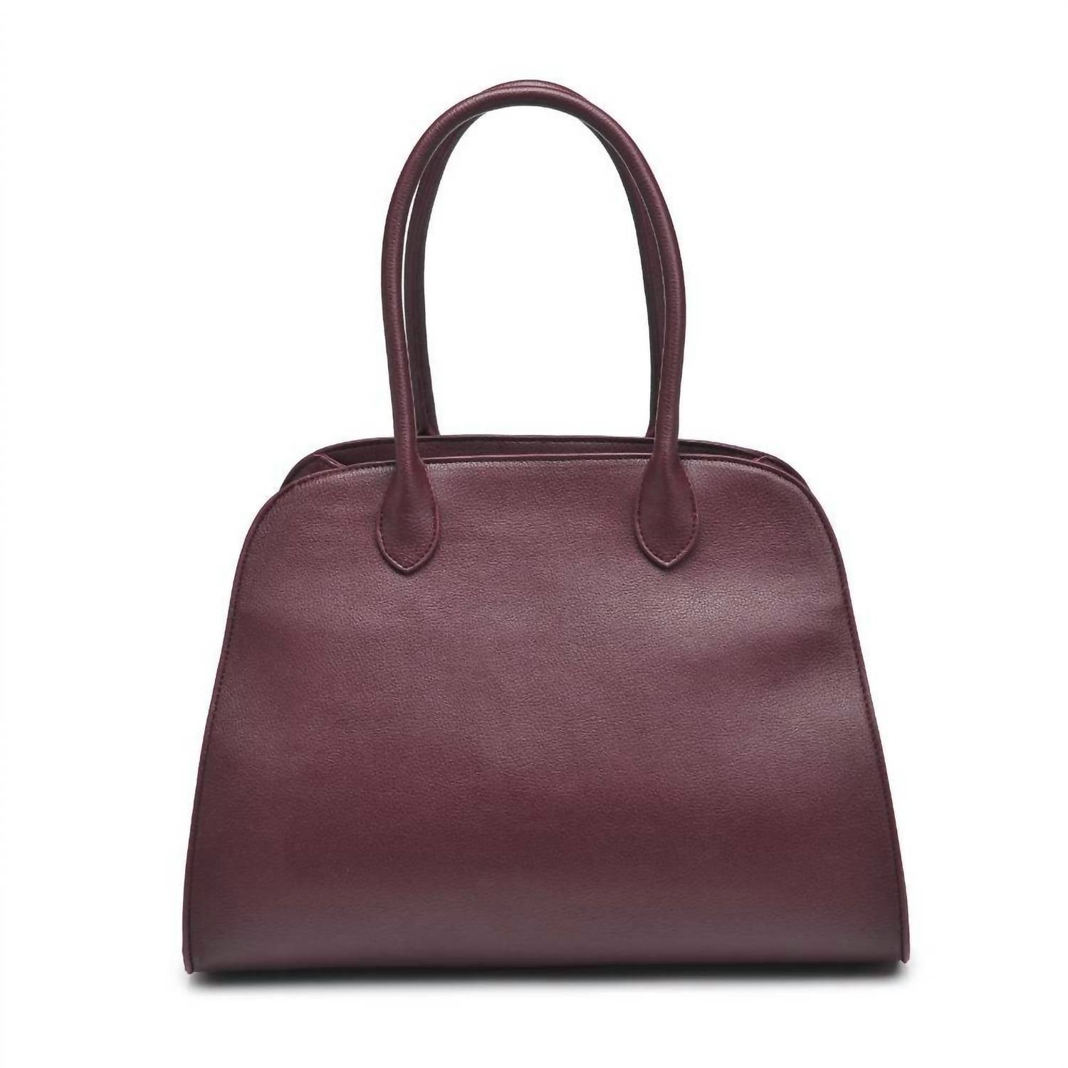 Urban Expressions Women's Janice Satchel Bag in burgundy - women's bag - alternate view