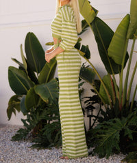 Endless Blu. - Avo Stripe Knit Pants