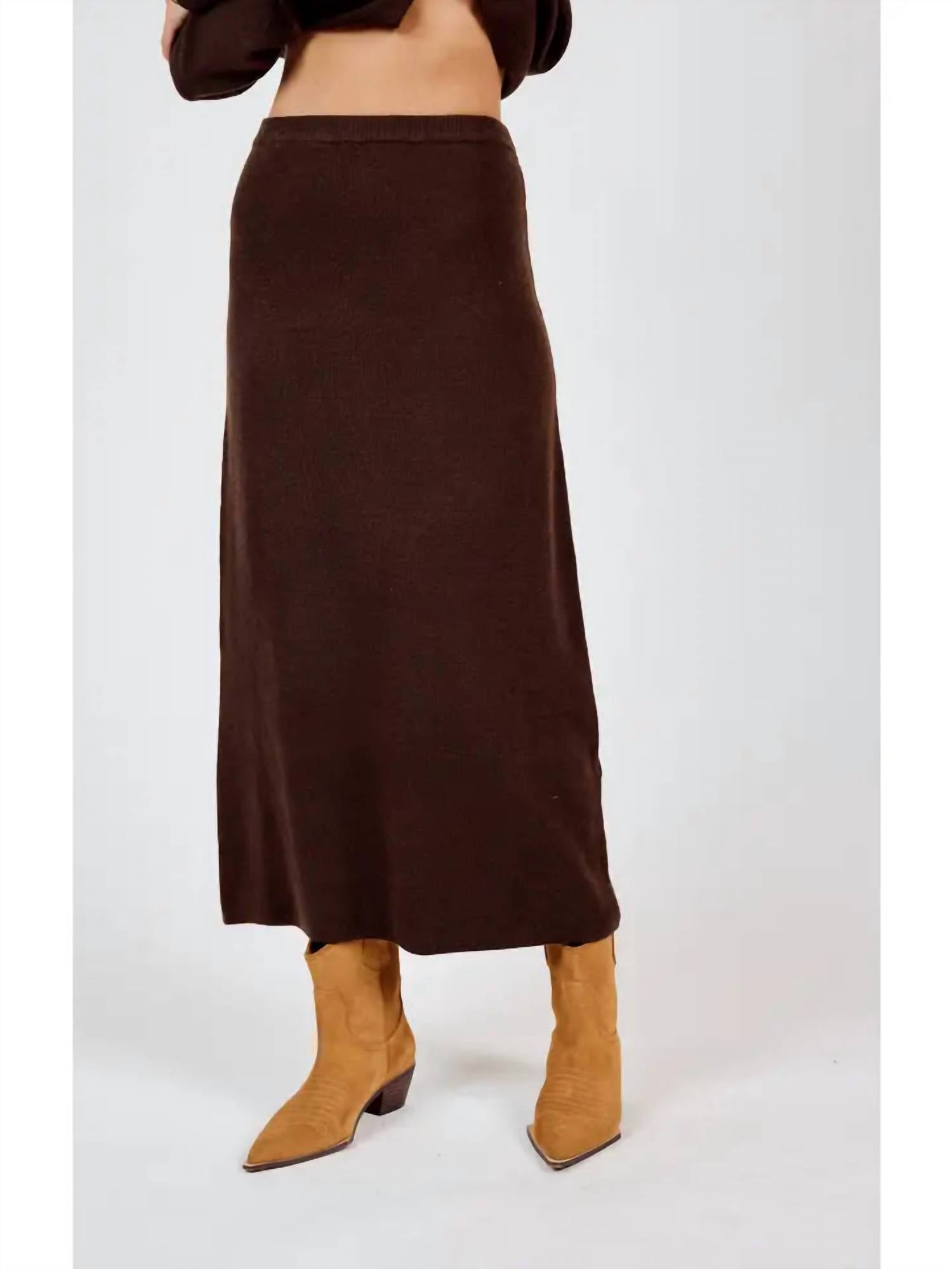 Sadie & Sage - Night Air Knit Maxi Skirt