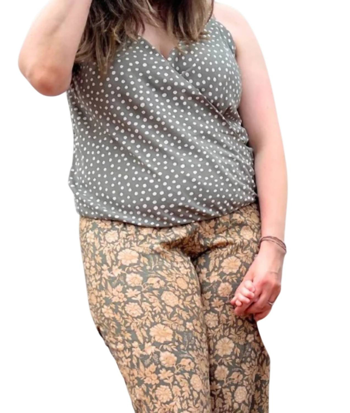 Khush - Women's Lanis Spaghetti Top And Pants Set