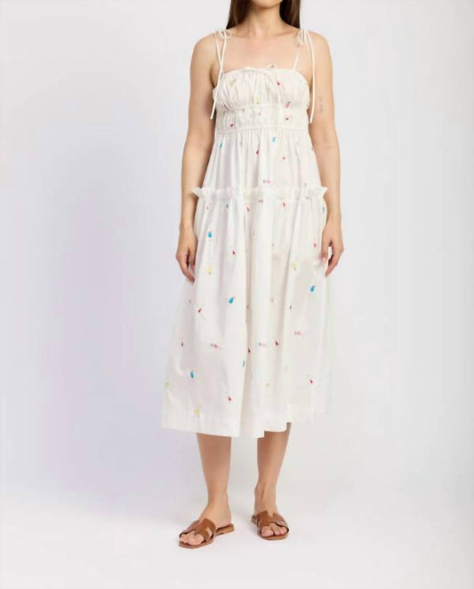 En Saison - Nellie Tie Shoulder Straps Midi Dress