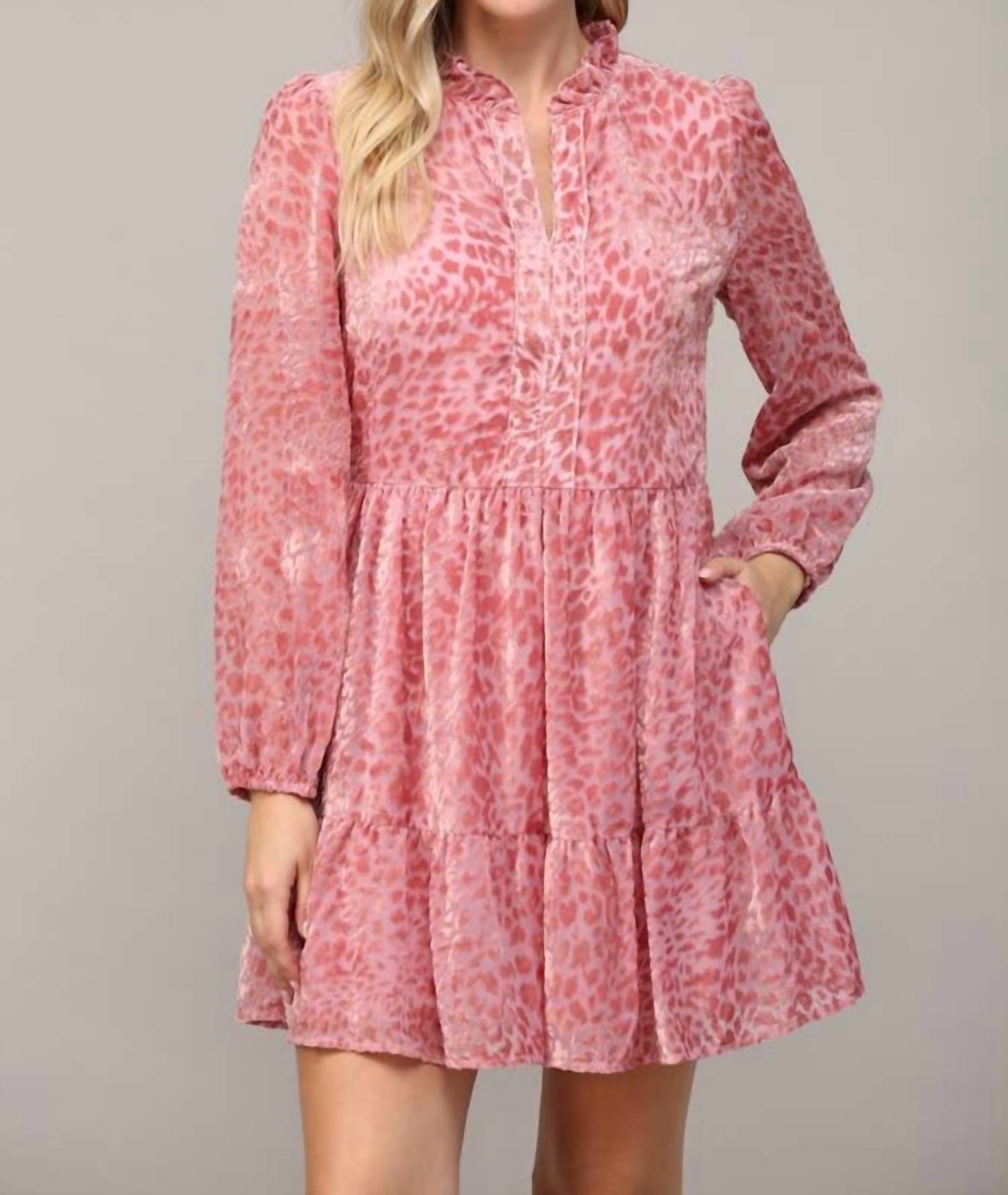 Fate - Cleo Burnout Leopard Dress