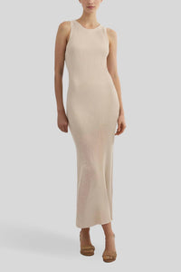 Moon River - Women's Knit Sleeveless Maxi Dress