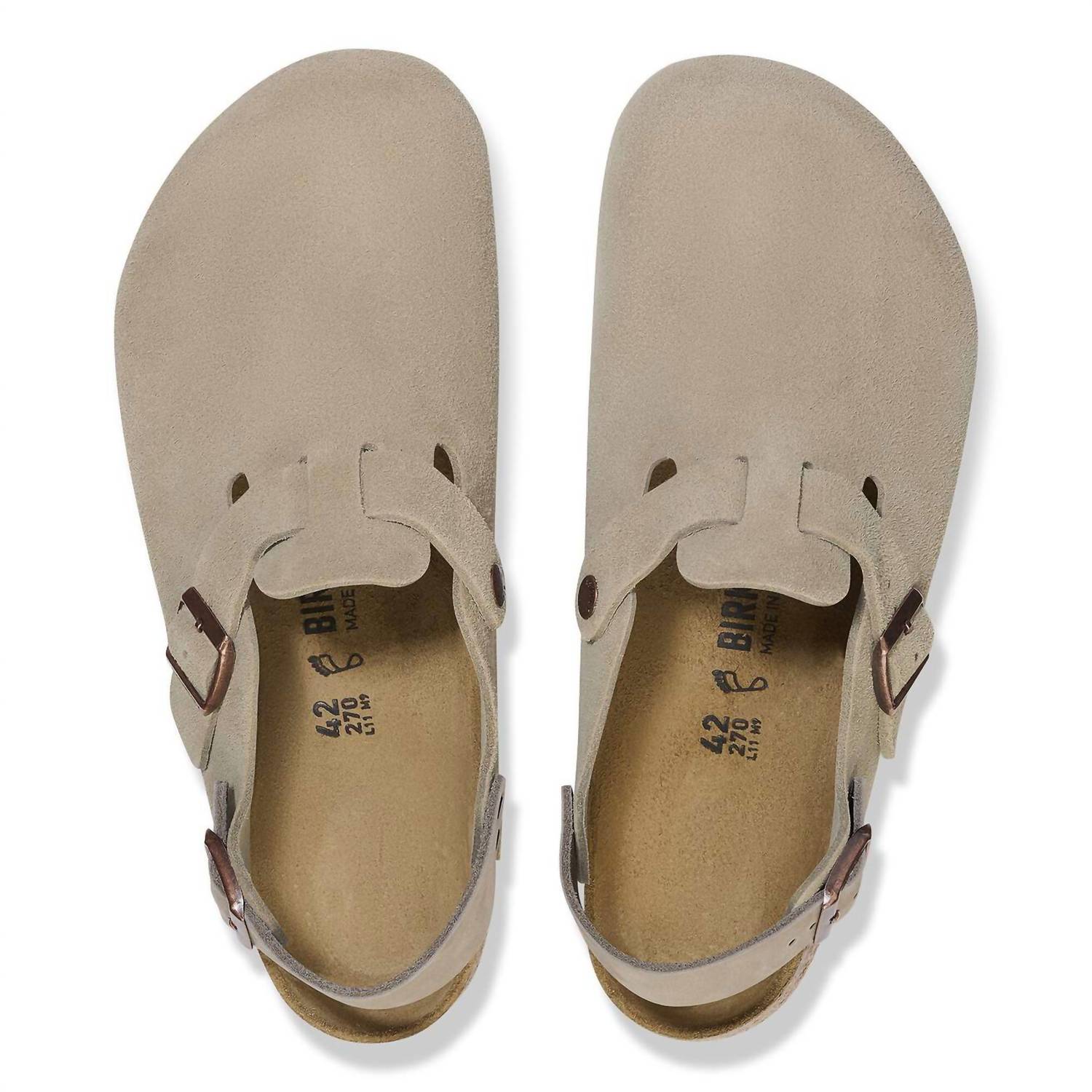 BIRKENSTOCK Women's Tokio Ii Suede Clogs in taupe - women's shoe - view 4