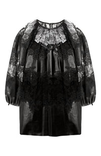 Valentino - Loose Glossy Leather Blouse