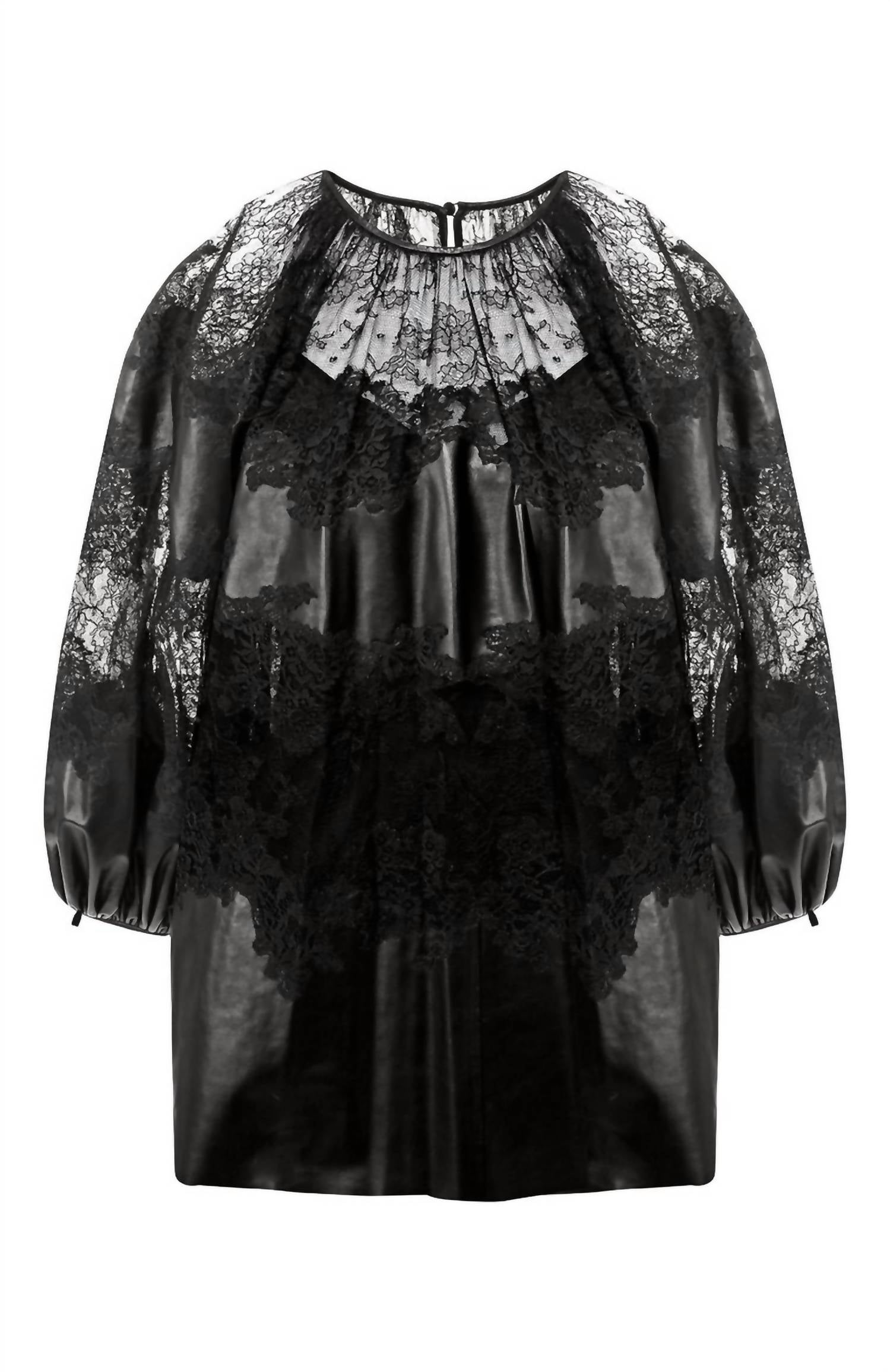 Valentino - Loose Glossy Leather Blouse