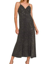Zenana - Tencel Mineral Washed Maxi Dress