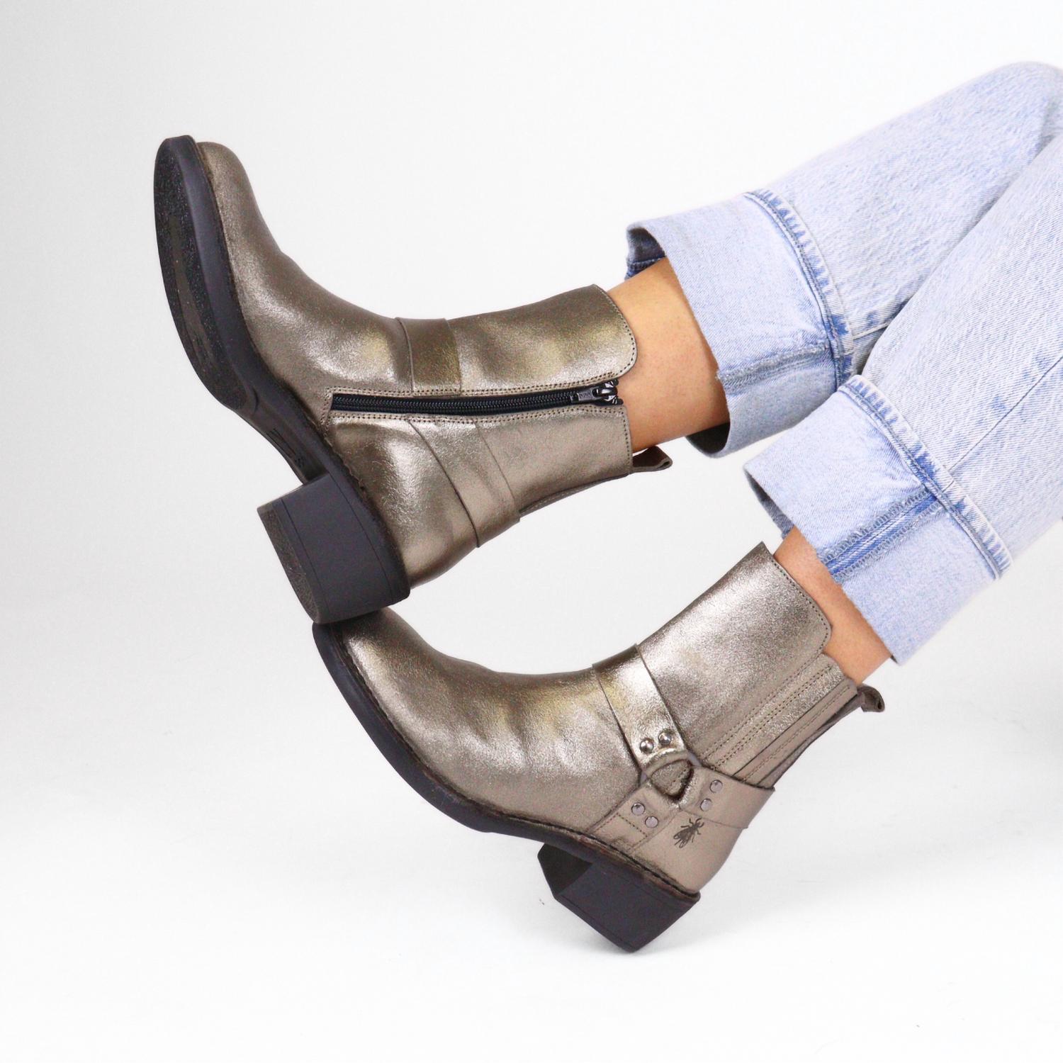 FLY LONDON Women's Mebi Boots in dark gold - women's shoe - view 10