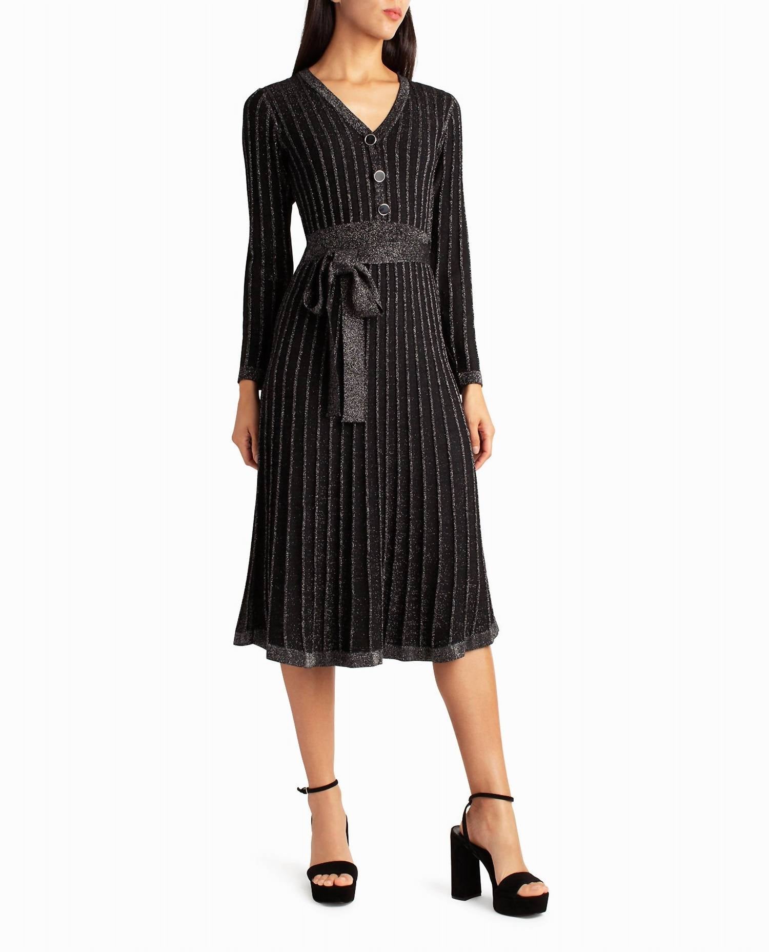 Nicole Miller - Knit Fit And Flare Valentina Dress