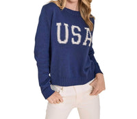 Alashan Cashmere - Usa Reverse Jersey Crew Sweater