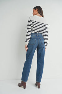 Just Black Denim - Tapered Barrel Jeans