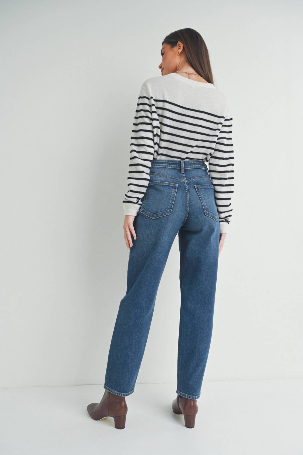 Just Black Denim - Tapered Barrel Jeans