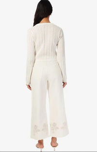 Cami NYC Memphis High Rise Pant with Lace in macadamia - women's jeans - view 5